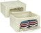 Sorbus Fabric Storage Bins - Stackable, Foldable Organizer, with Clear Window (Set of 2)